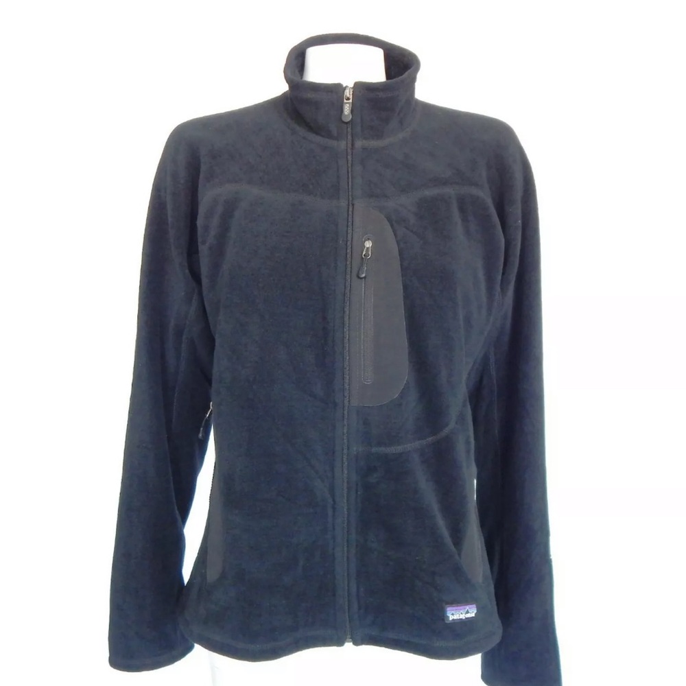 Patagonia R fleece zip black size small